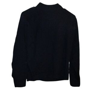 Pitlochry Navy Blue Lamb Wool Sweater/Jumper-Made in U.K. Vintage